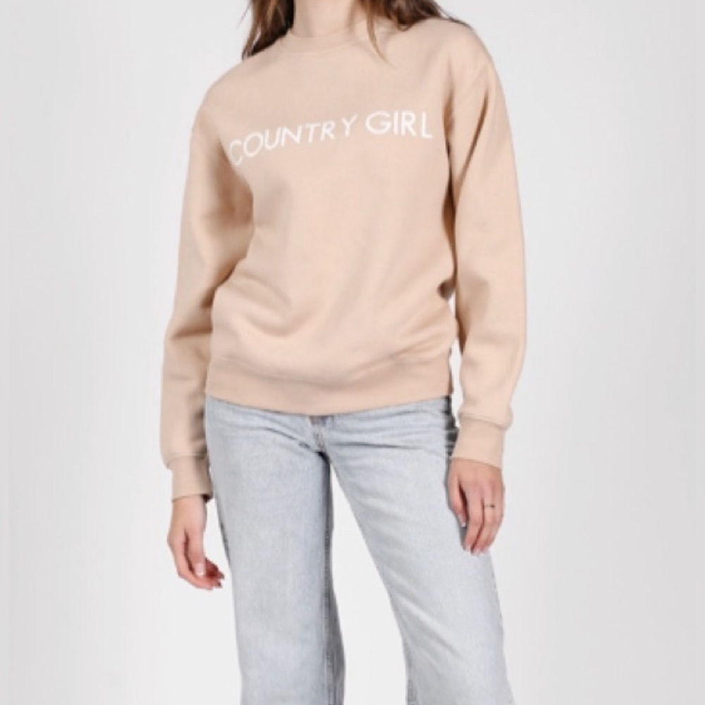 NWT Brunette The Label x monika hibbs Country girl core crew XL